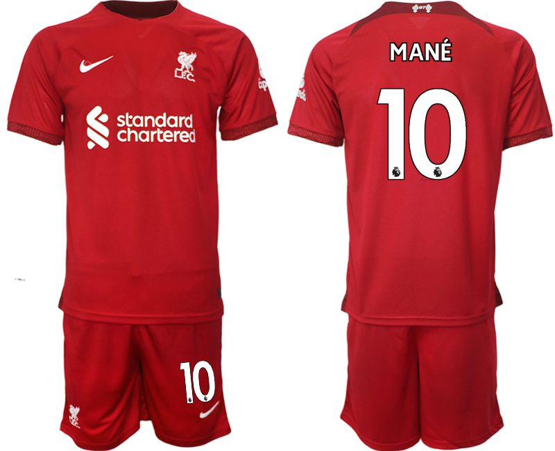 Men 2022-2023 Club Liverpool home red #10 Soccer Jersey->customized soccer jersey->Custom Jersey